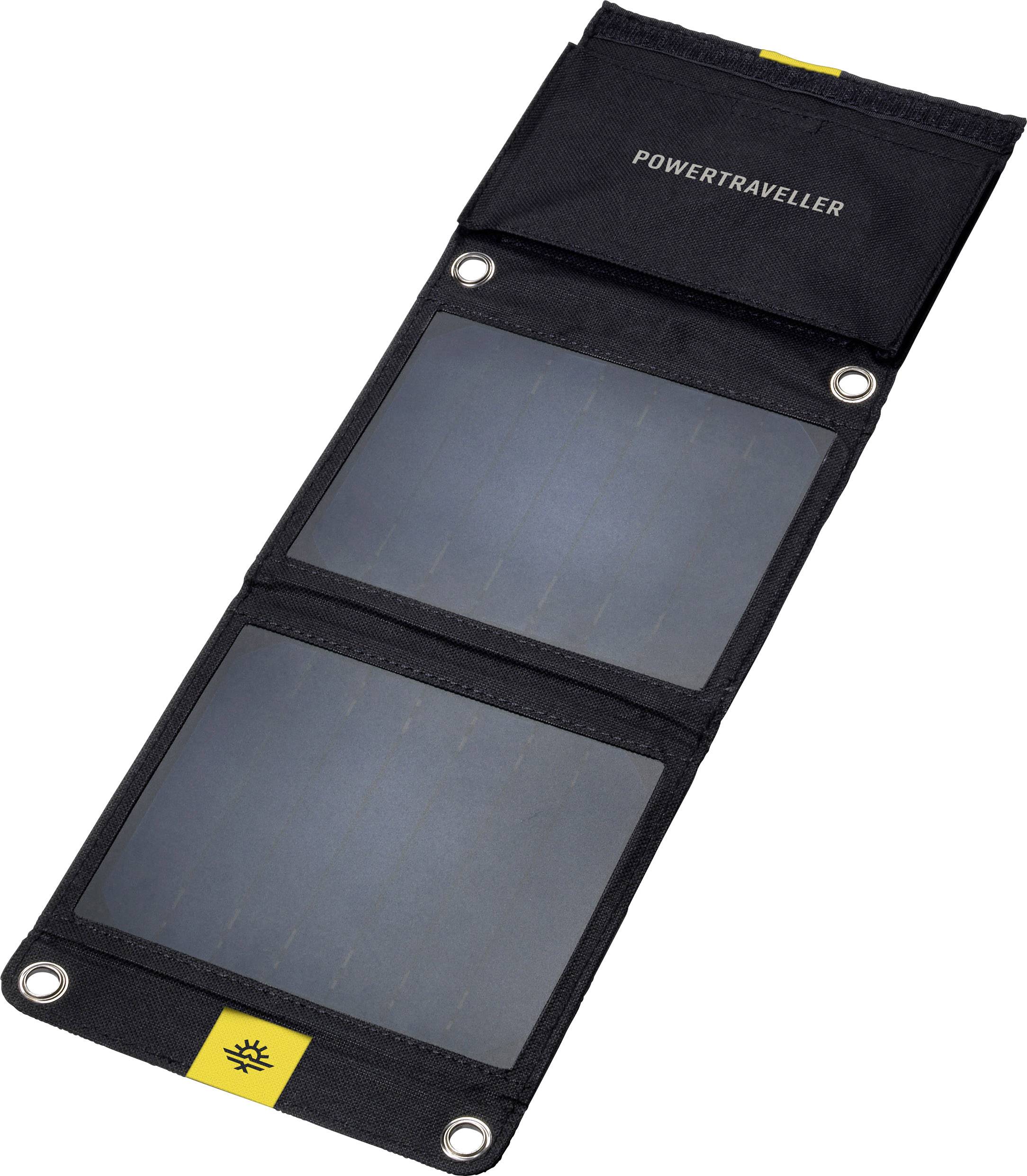 Power Traveller FALCON 7 PTL-FLS007 Solar-Ladegerät Ladestrom Solarzelle 1400 mA 7 W