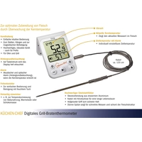 TFA Dostmann 14.1510.02 Grill-Thermometer Überwachung der Kerntemperatur, Kabelsensor Braten, Grillgut, Niedergaren TFA Dostmann 14.1510.02 Grill-Thermometer Überwachung der Kerntemperatur, Kabelsensor Braten, Grillgut, Niedergaren