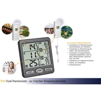 TFA Dostmann Termometro Radio Buddy, 30.3072.01, Con Sensore Esterno, Temperatura Esterna E Temperatura Interna Valori Massimi E Minimi Orologio Rad 86583475 TFA Dostmann Termometro Radio Buddy, 30.3072.01, Con Sensore Esterno, Temperatura Esterna E Temperatura Interna Valori Massimi E Minimi Orologio Rad 86583475