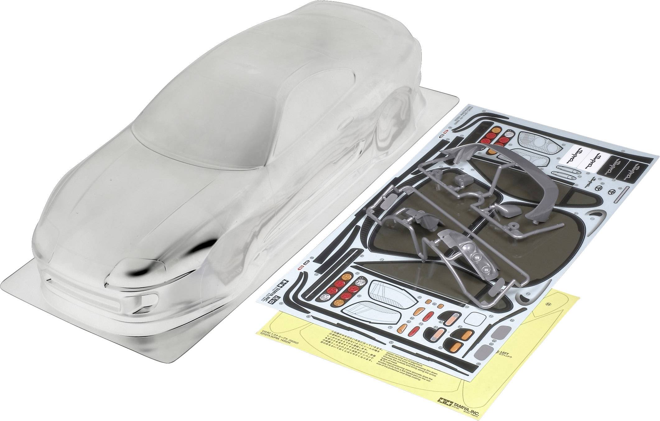 Tamiya 51291 1:10 Karosserie Toyota Supra Street 190mm Unlackiert, nicht ausgeschnitten