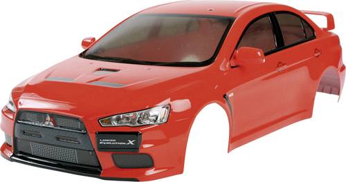 51376 1:10 Karosserie Mitsubishi Lancer Evo X 190mm Unlackiert, nicht ausgeschnitten