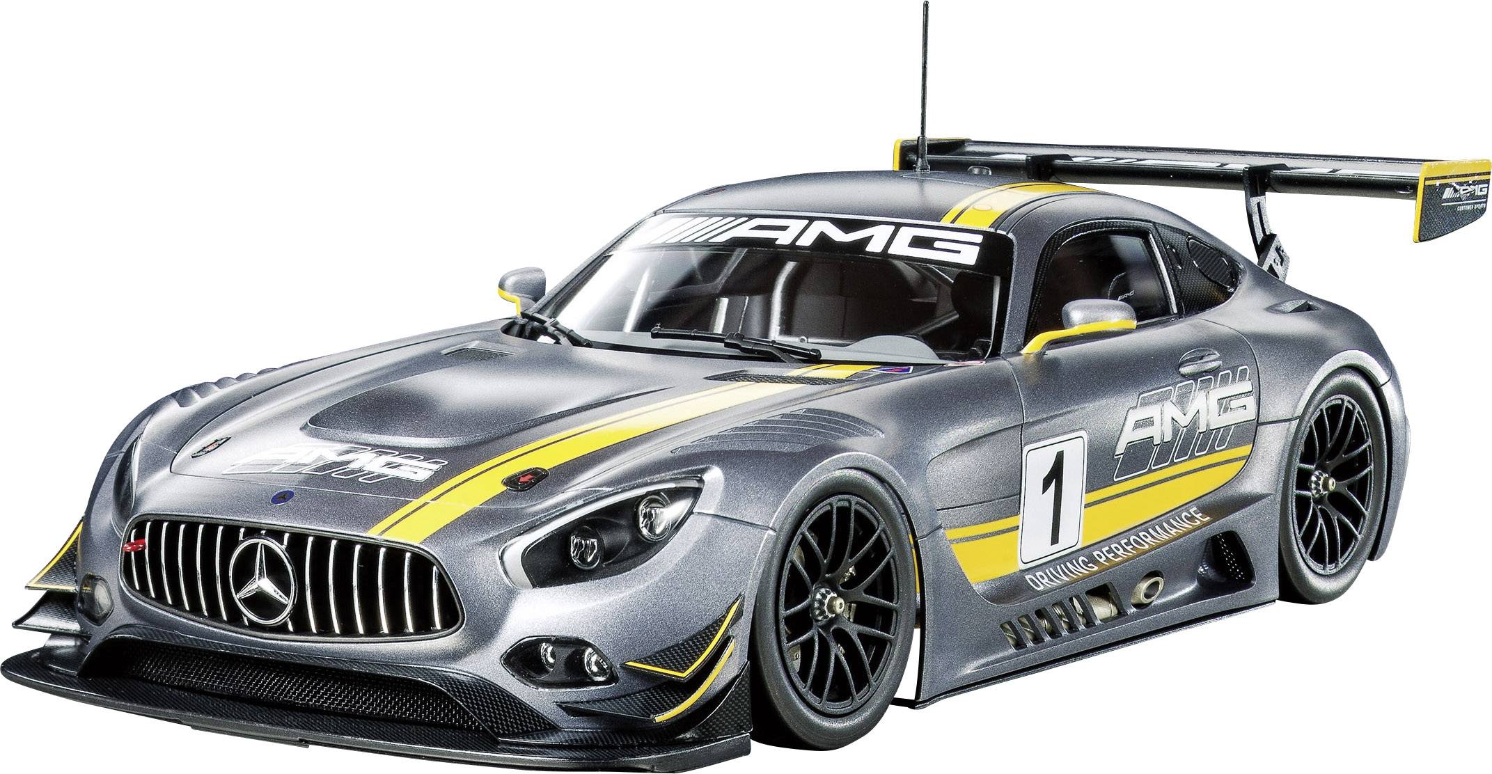 Tamiya 51590 1:10 Karosserie Mercedes-AMG GT3 190 mm Unlackiert, nicht ausgeschnitten