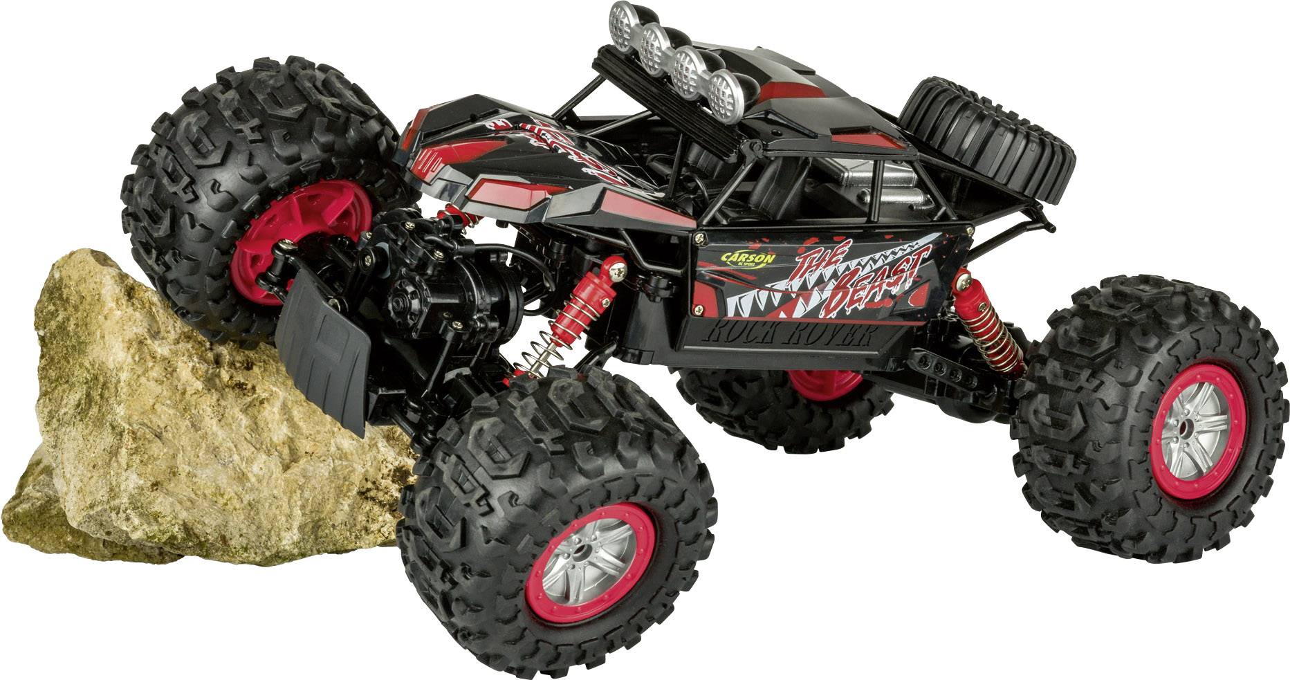 Carson Modellsport The Beast Brushed 1:12 RC Modellauto Elektro Crawler Allradantrieb (4WD) 100% RtR 2,4GHz
