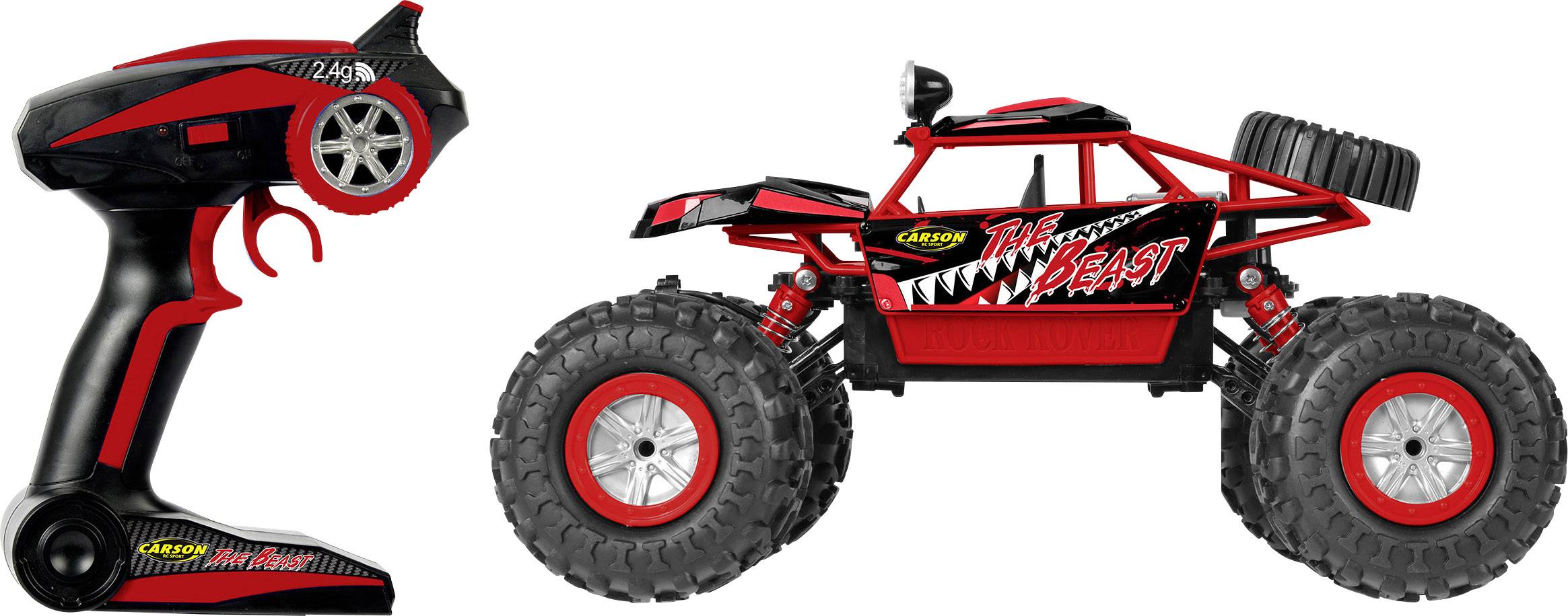 Carson Modellsport The Beast Brushed 1:12 RC Modellauto Elektro Crawler Allradantrieb (4WD) 100% RtR 2,4GHz