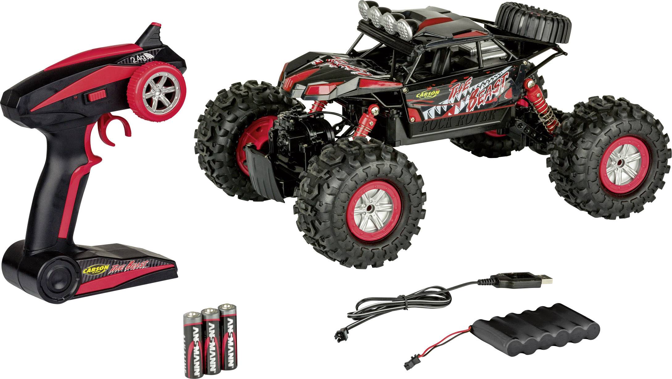 Carson Modellsport The Beast Brushed 1:12 RC Modellauto Elektro Crawler Allradantrieb (4WD) 100% Rt