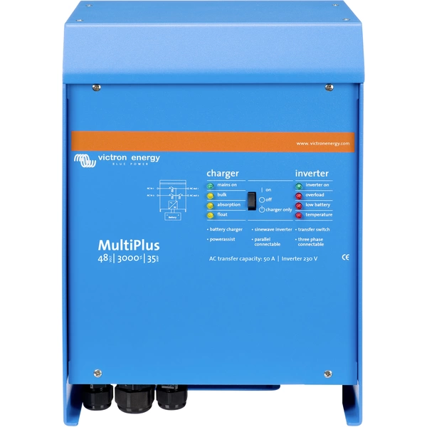 Victron Energy Netzwechselrichter MultiPlus 48/3000/35-16 230 3000W 48 V/DC - 230 V/AC integrierter Laderegler Victron Energy Netzwechselrichter MultiPlus 48/3000/35-16 230 3000W 48 V/DC - 230 V/AC integrierter Laderegler