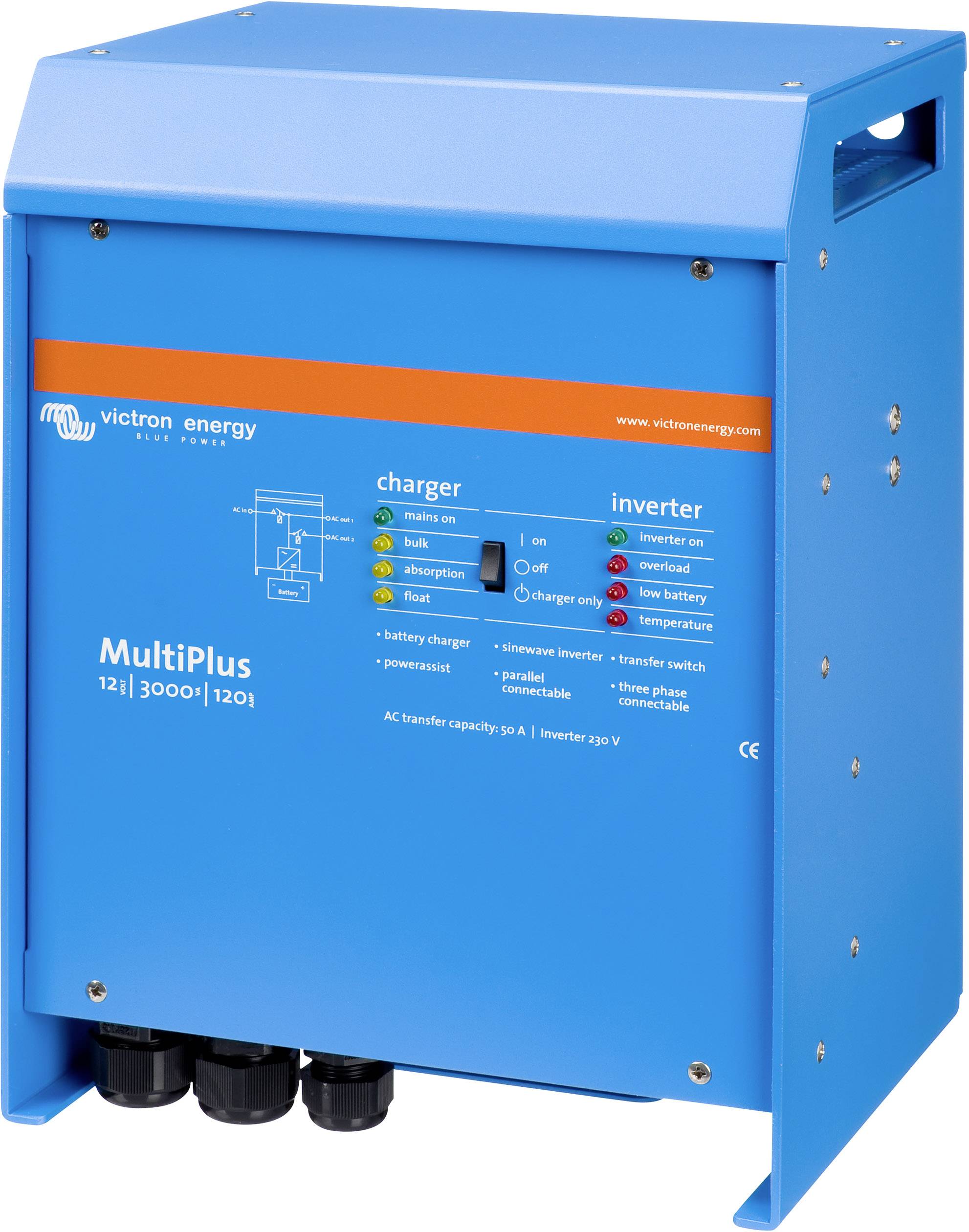 Victron Energy Netzwechselrichter MultiPlus C 12/3000/120-16 3000W 12 V/DC - 230 V/AC integrierter Laderegler