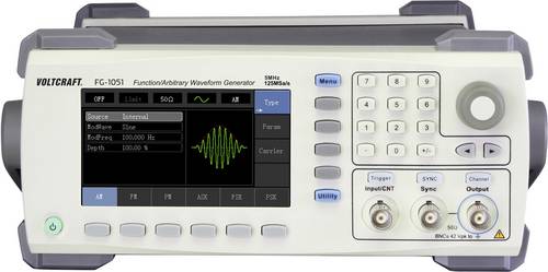 FG-1051 Funktionsgenerator netzbetrieben 1 µHz - 5MHz 1-Kanal Sinus, Rechteck, Arbiträr,