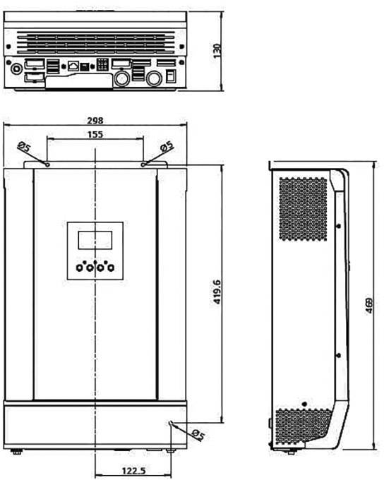 Steca Inselwechselrichter Solarix PLI 5000-48 4800W 48 V/DC - 230V