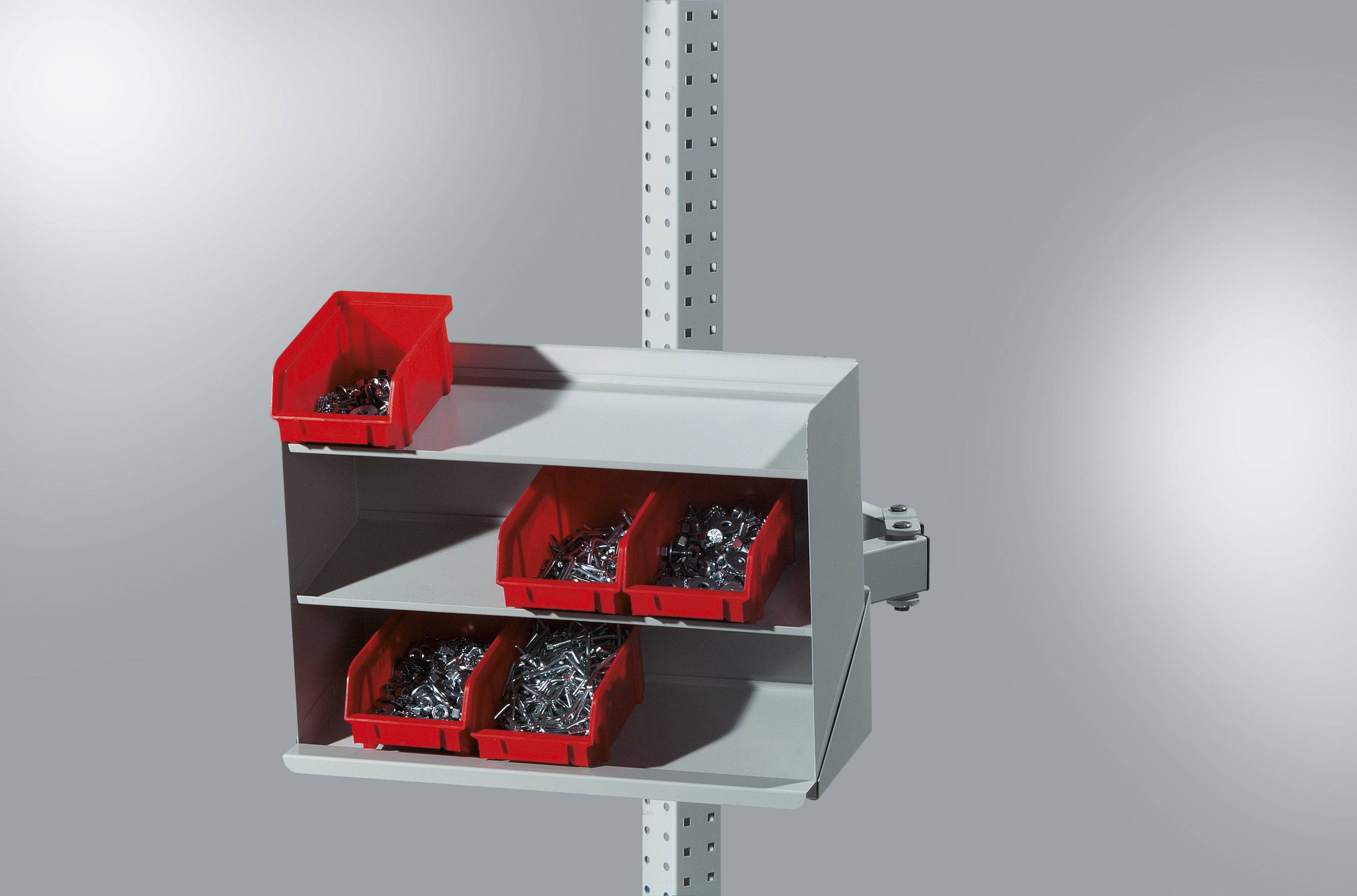 Manuflex ZB3901.5021 Sichtboxen Regal RAL5021 wasserblau
