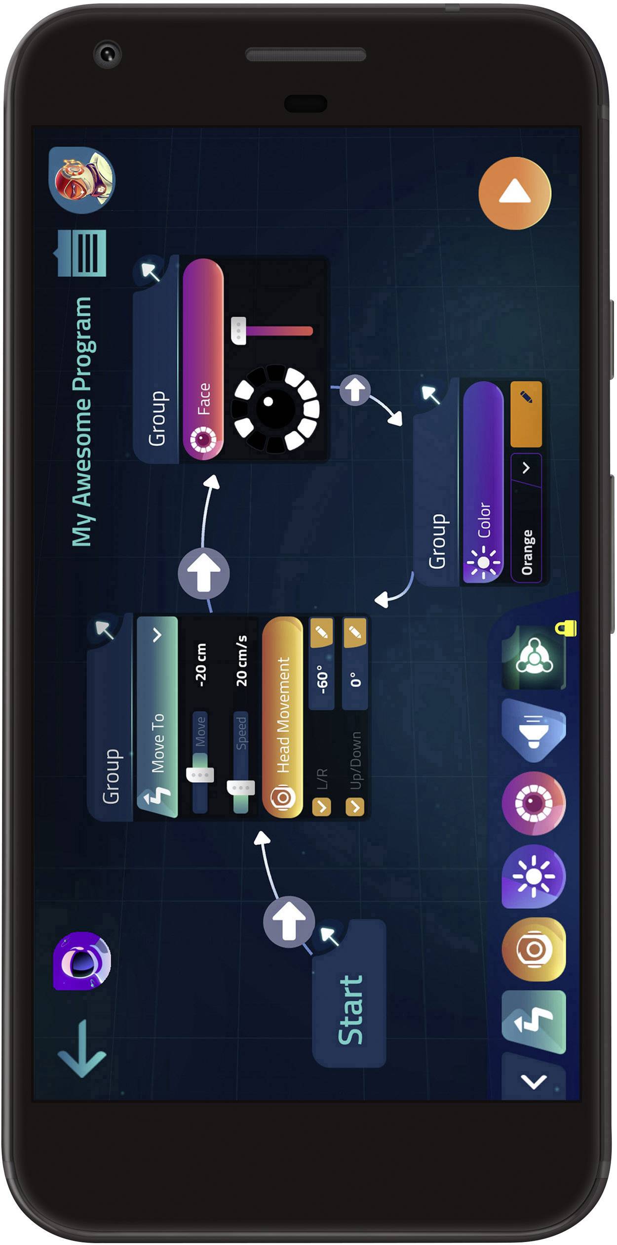 Wonder Workshop Cue Roboterball Bluetooth® - kompatibel zu iOS und Android