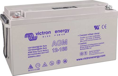 Victron Energy Blue Power BAT412151104 Solarakku 12 V 165 Ah Blei-Vlies (AGM) (B x H x T) 48.5 x 24 x 17.2 cm