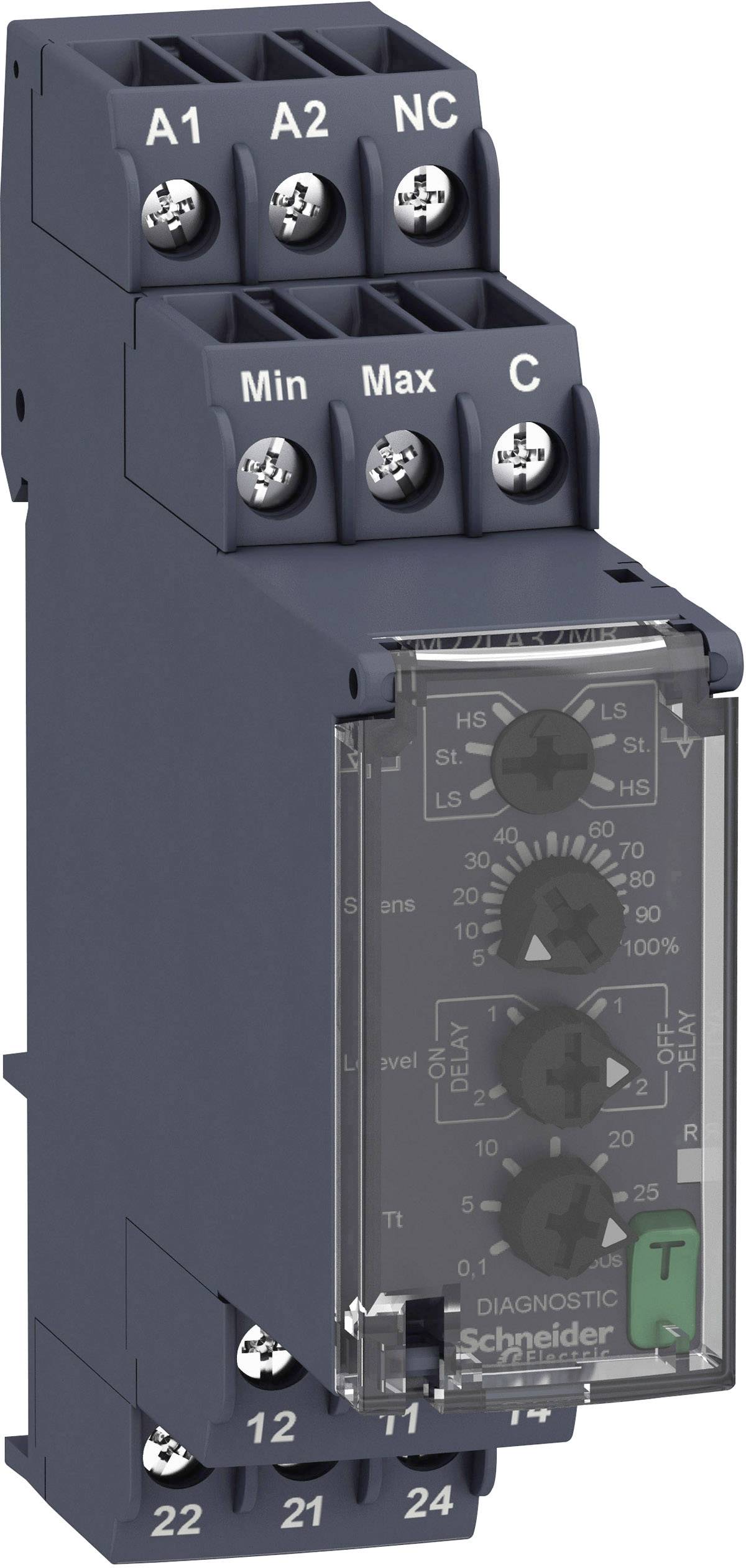 Schneider Electric Überwachungsrelais 2 Wechsler 1 St. RM22LA32MR Füllstandsüberwachung (leitfähige Flüssigkeiten), Zu- oder