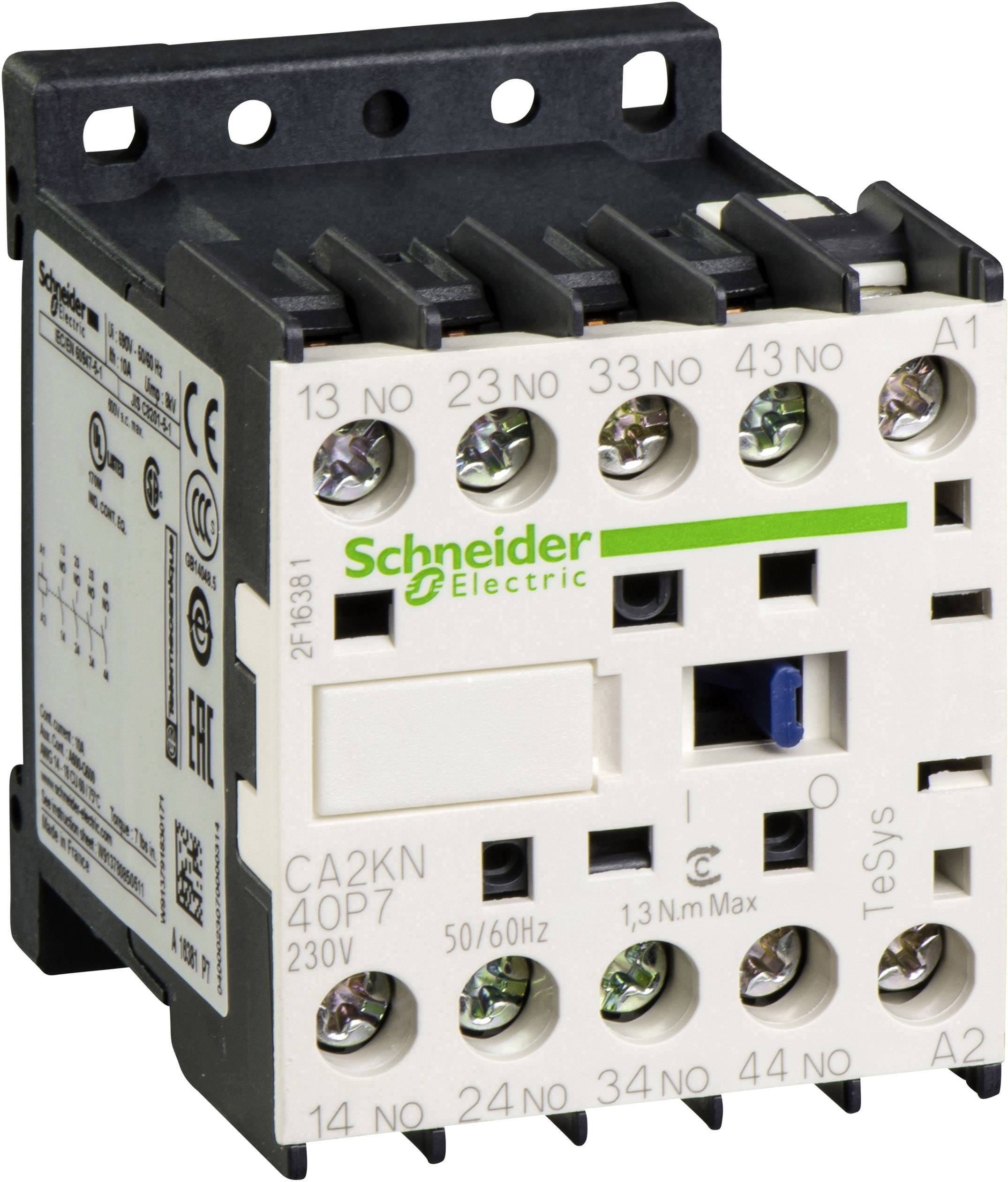 Schneider Electric CA2KN40P7 Hilfsschütz 4 Schließer 1St.