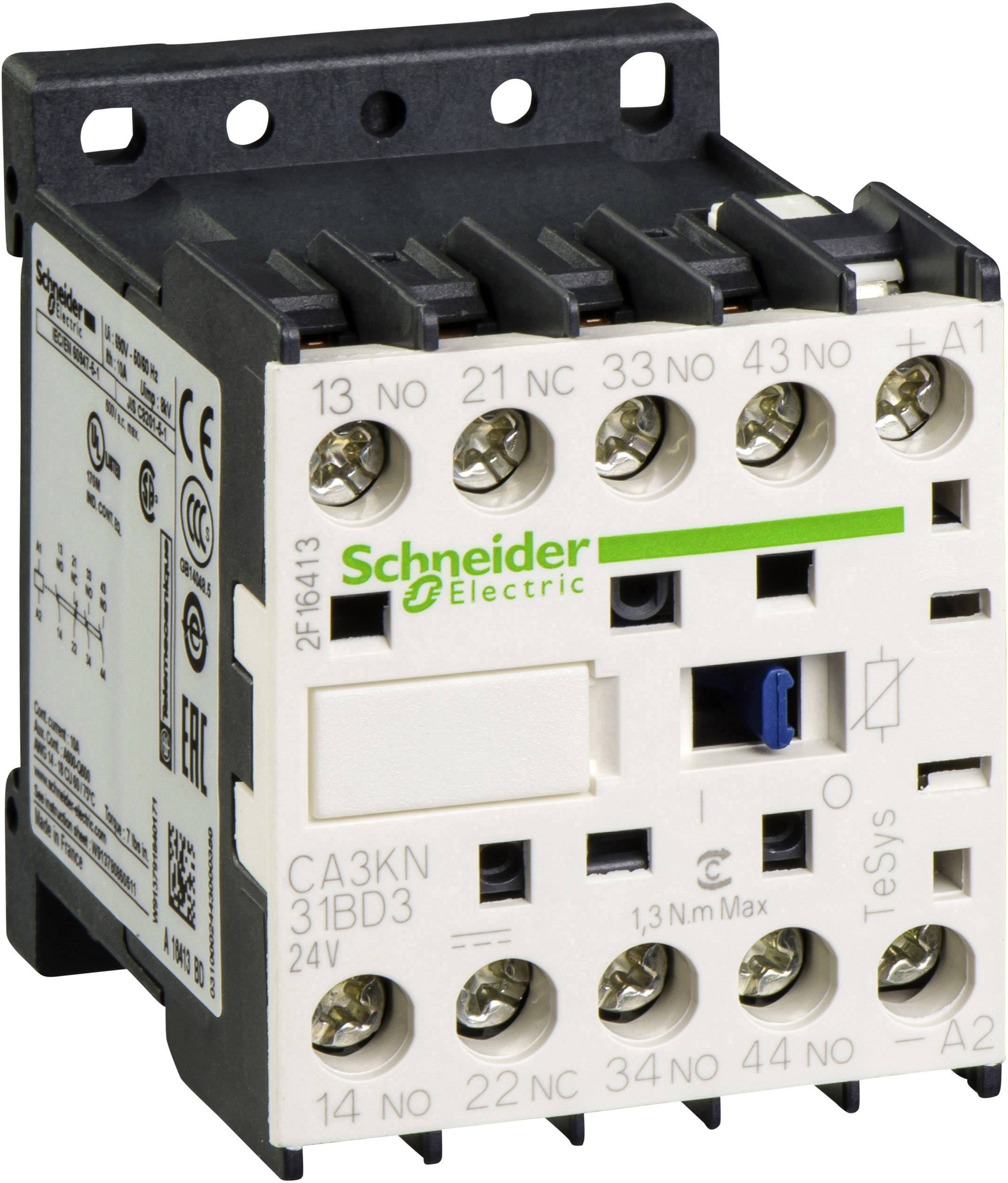 Schneider Electric CA3KN31BD3 Hilfsschütz 3 Schließer, 1 Öffner 1 St.