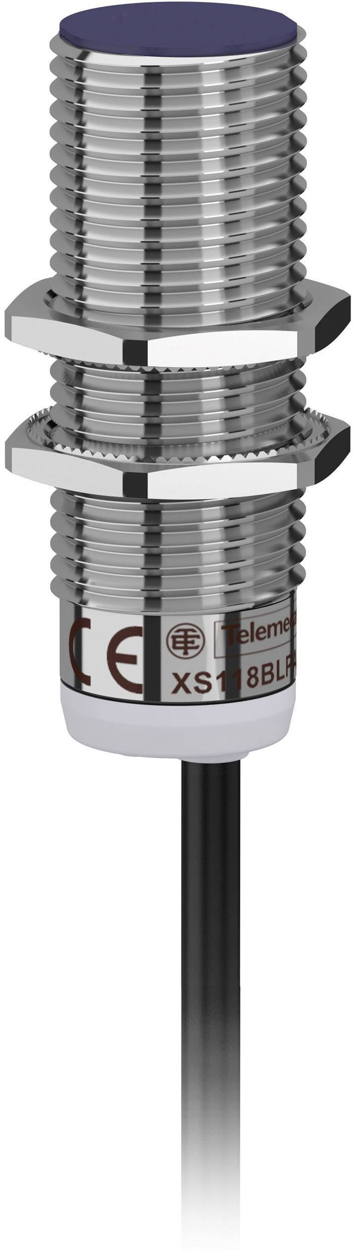 Yageo XS1-Indu. Näher.sch. M18, L52mm, Messing, Sn 5mm, 12-24 V DC, 2m Kabel XS118BLPAL2