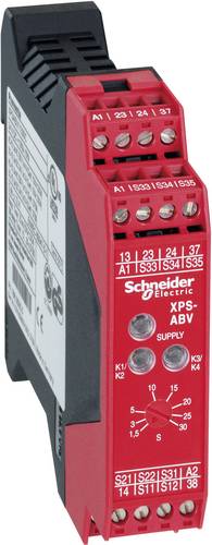 Sicherheitsrelais XPSABV1133P Betriebsspannung: 24 V/DC 3 Wechsler (B x H x T) 22