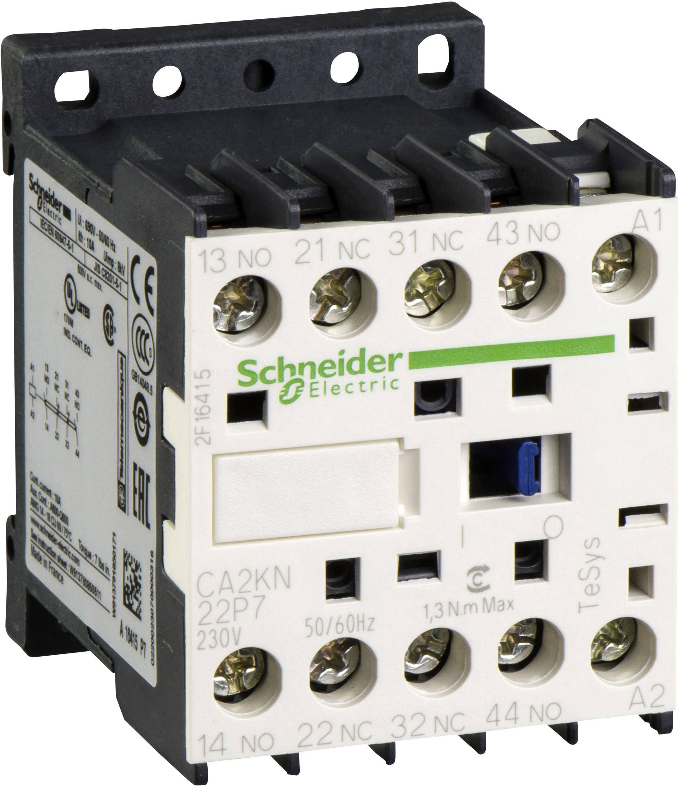 Schneider Electric CA2KN22P7 Hilfsschütz 2 Öffner, 2 Schließer 1 St.