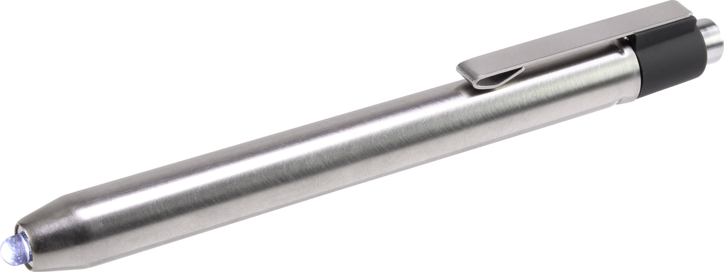 Basetech BT-1667575 BT-PT Penlight batteriebetrieben LED 142mm Silber