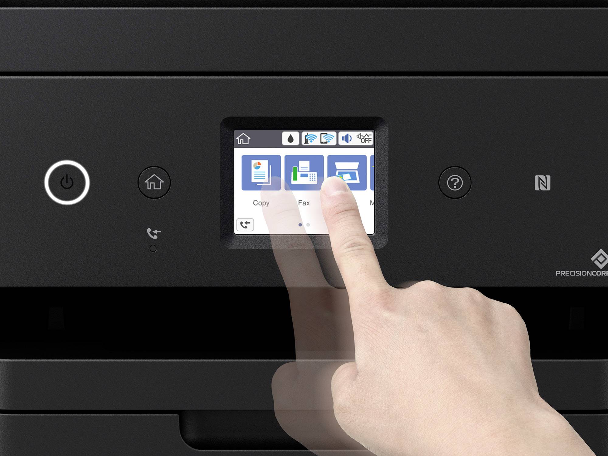 Epson WorkForce WF-2860DWF Multifunktionsdrucker Tintenstrahl Farbe A4 Drucker, Scanner, Kopierer, Fax LAN, WLAN, NFC, Duplex