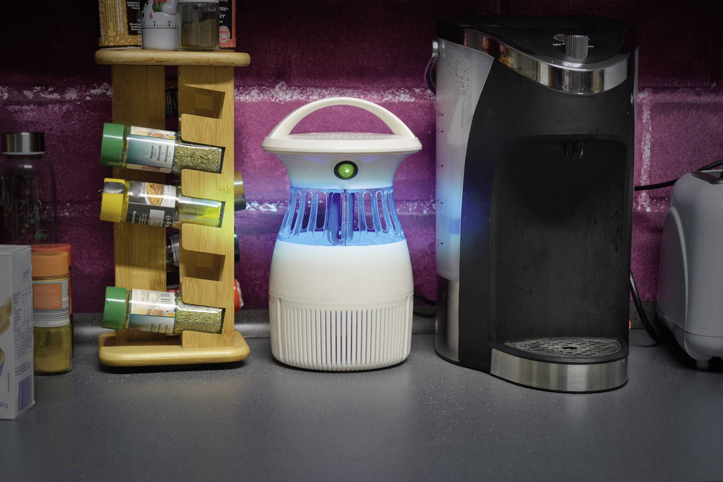 Gardigo Vakuum 62451 UV-Insektenfänger UV-Licht, Stromgitter 9 W (Ø x H) 164 mm x 273 mm Weiß 1 St.