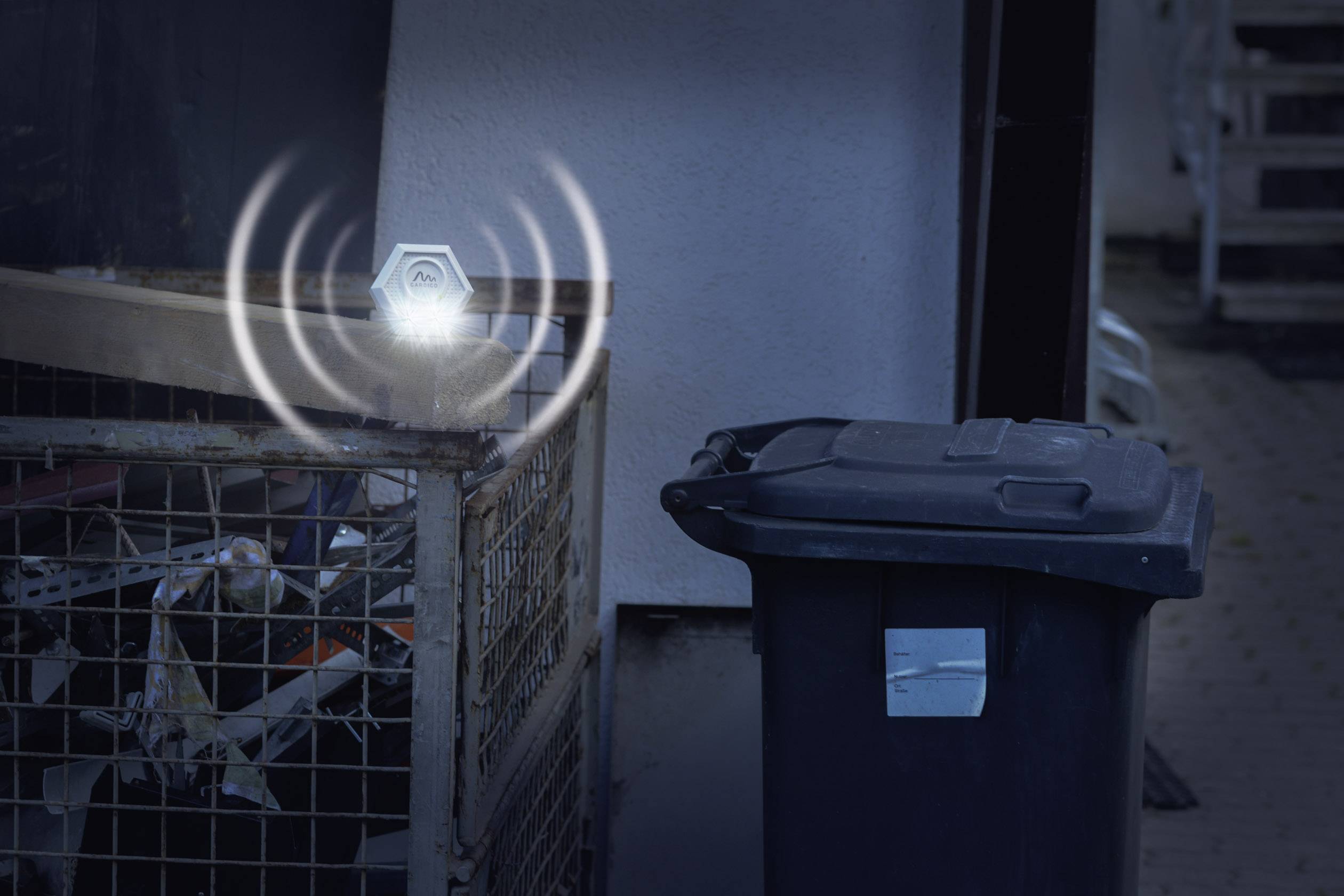 Gardigo Raccoon Tiervertreiber Funktionsart Ultraschall, Blitzlicht Wirkungsbereich 200m² 1St.