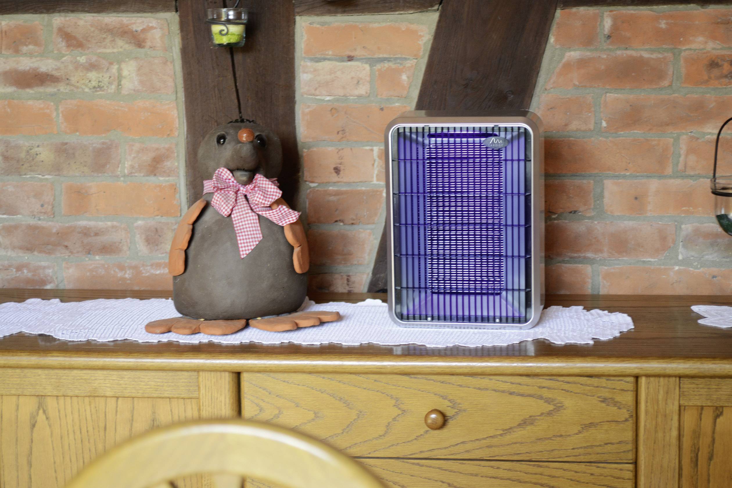 Gardigo Fan Duo 62450 UV-Insektenfänger UV-Licht, Stromgitter (B x H x T) 245 x 380 x 105 mm Schwarz, Silber 1 St.