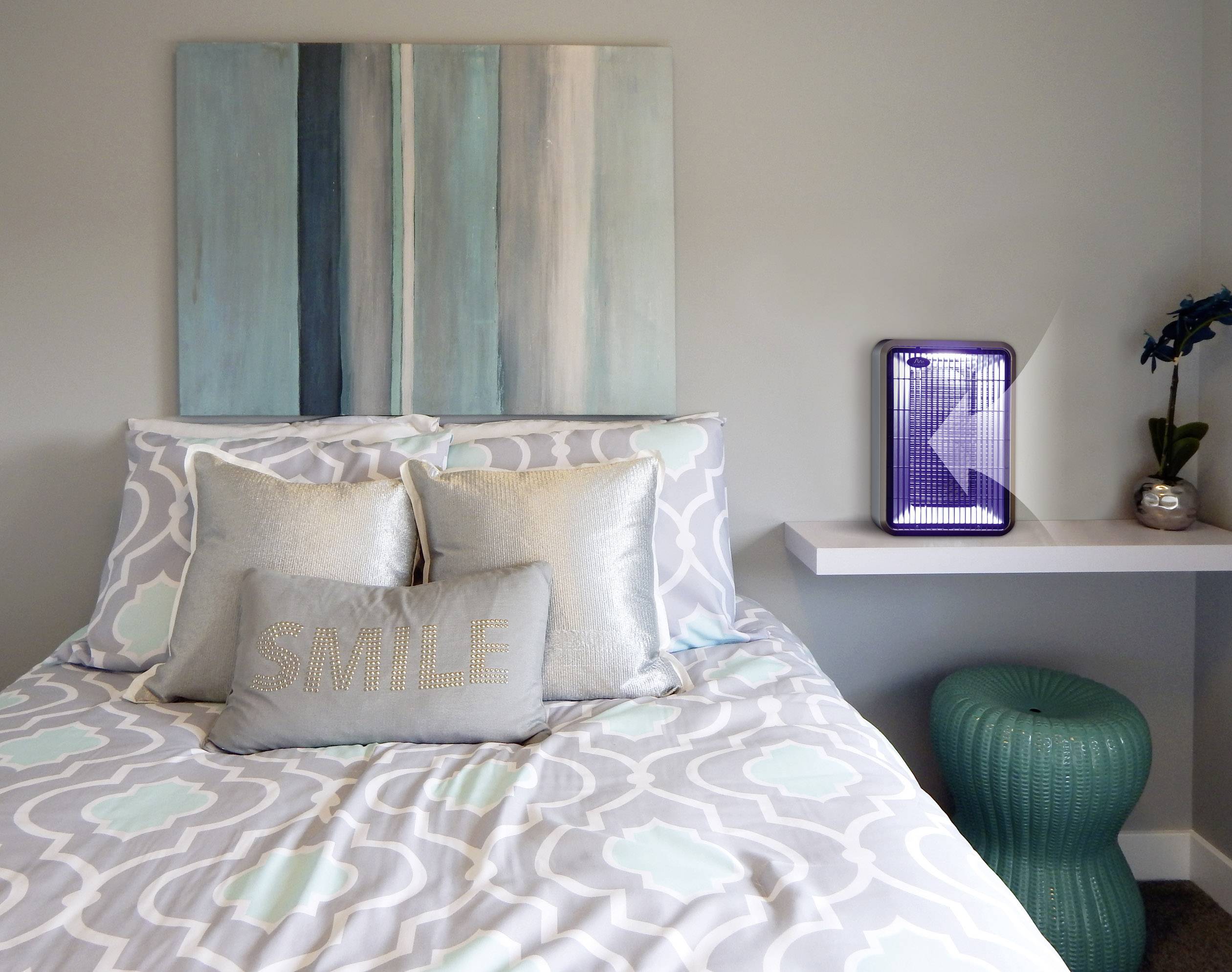 Gardigo Fan Duo 62450 UV-Insektenfänger UV-Licht, Stromgitter (B x H x T) 245 x 380 x 105 mm Schwarz, Silber 1 St.