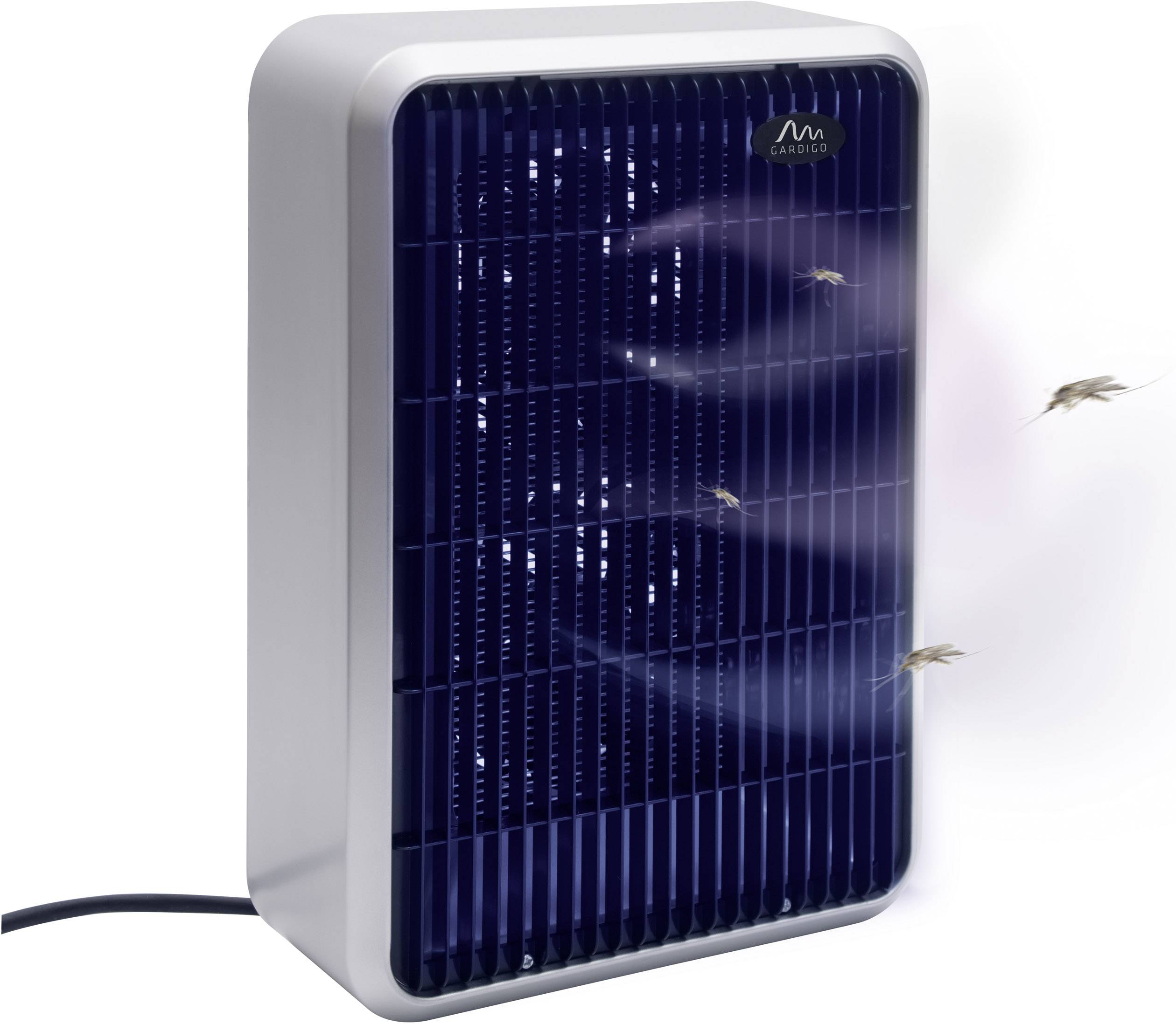 Gardigo Fan Duo 62450 UV-Insektenfänger UV-Licht, Stromgitter (B x H x T) 245 x 380 x 105 mm Schwarz, Silber 1 St.