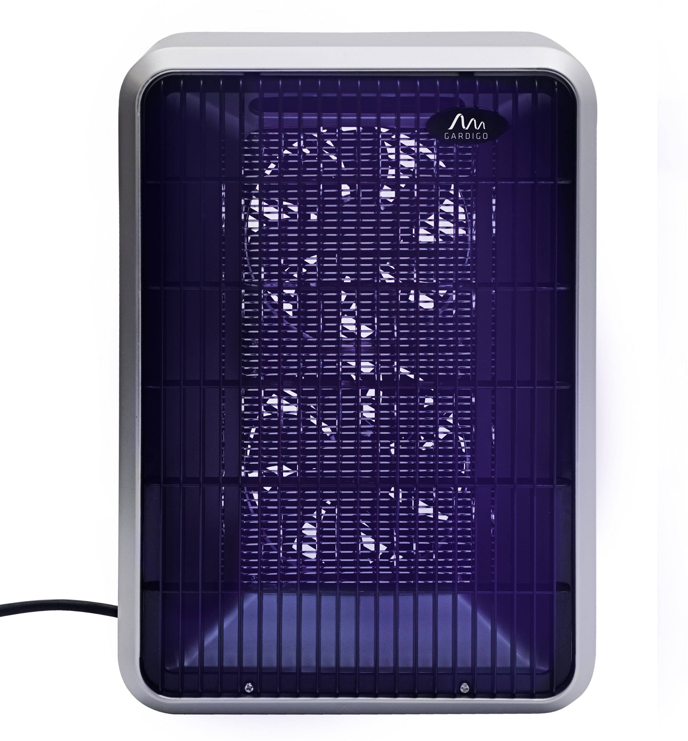 Gardigo Fan Duo 62450 UV-Insektenfänger UV-Licht, Stromgitter (B x H x T) 245 x 380 x 105 mm Schwarz, Silber 1 St.