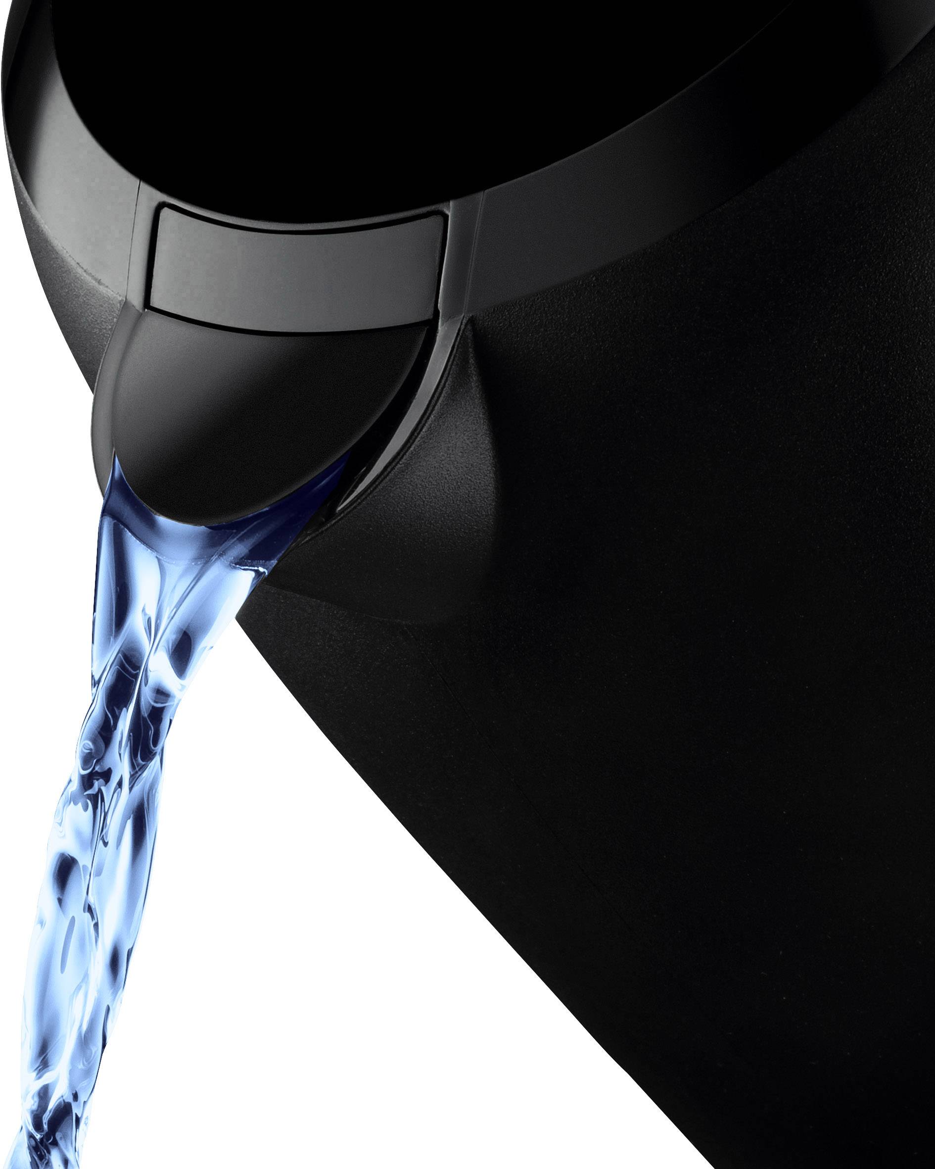 Krups Wasserkocher Pro Aroma Schwarz Wasserkocher Schwarz Fassungsvermögen: 1.6 l