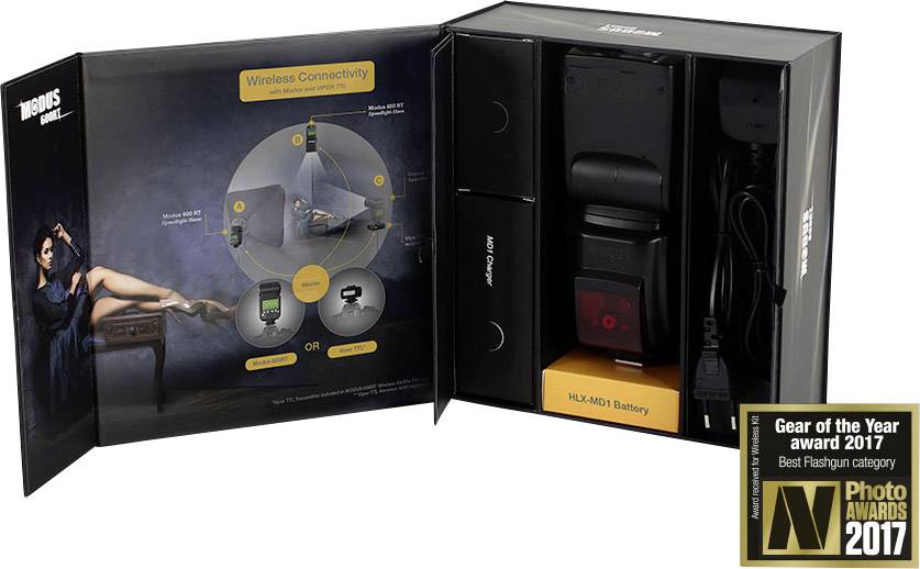 Hähnel Fototechnik Aufsteckblitz Modus 600RT Wireless Kit Passend für (Kamera)=Nikon Leitzahl bei ISO 100/50 mm=60