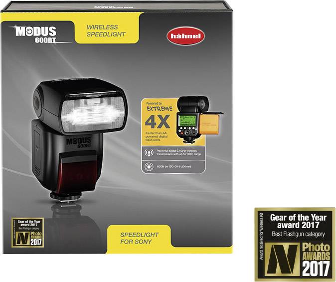 Hähnel Fototechnik Aufsteckblitz Modus 600RT Wireless Kit Passend für (Kamera)=Sony Leitzahl bei ISO 100/50 mm=60