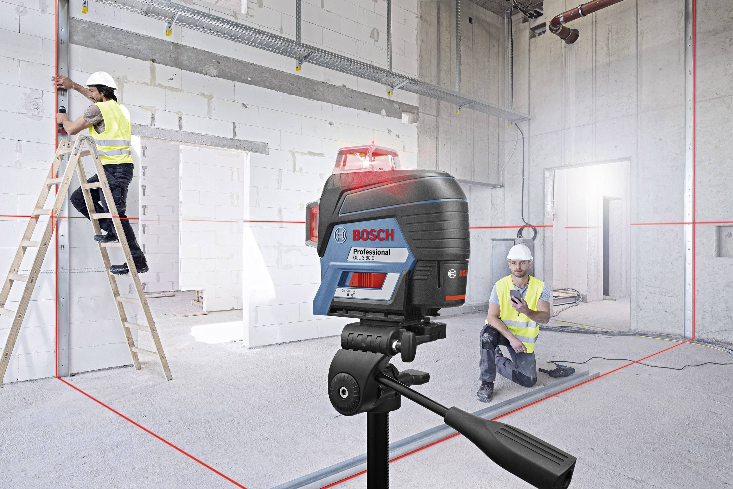 Bosch Professional GLL 3-80 C, B-Ware Linienlaser Reichweite (max.): 30 m