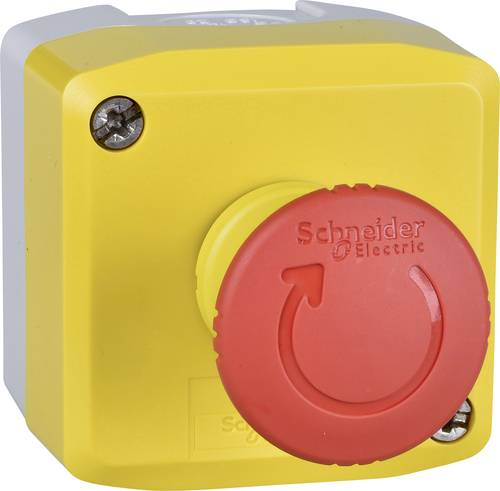 Schneider Electric - Harmony boite jaune 1 arrêt d'urgence rouge Ø40 tourner pour déverrouiller 2O - XALK178F