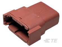 TE Connectivity Stiftgehäuse-Kabel DTM Polzahl Gesamt 12 DTM04-12PD 1St.