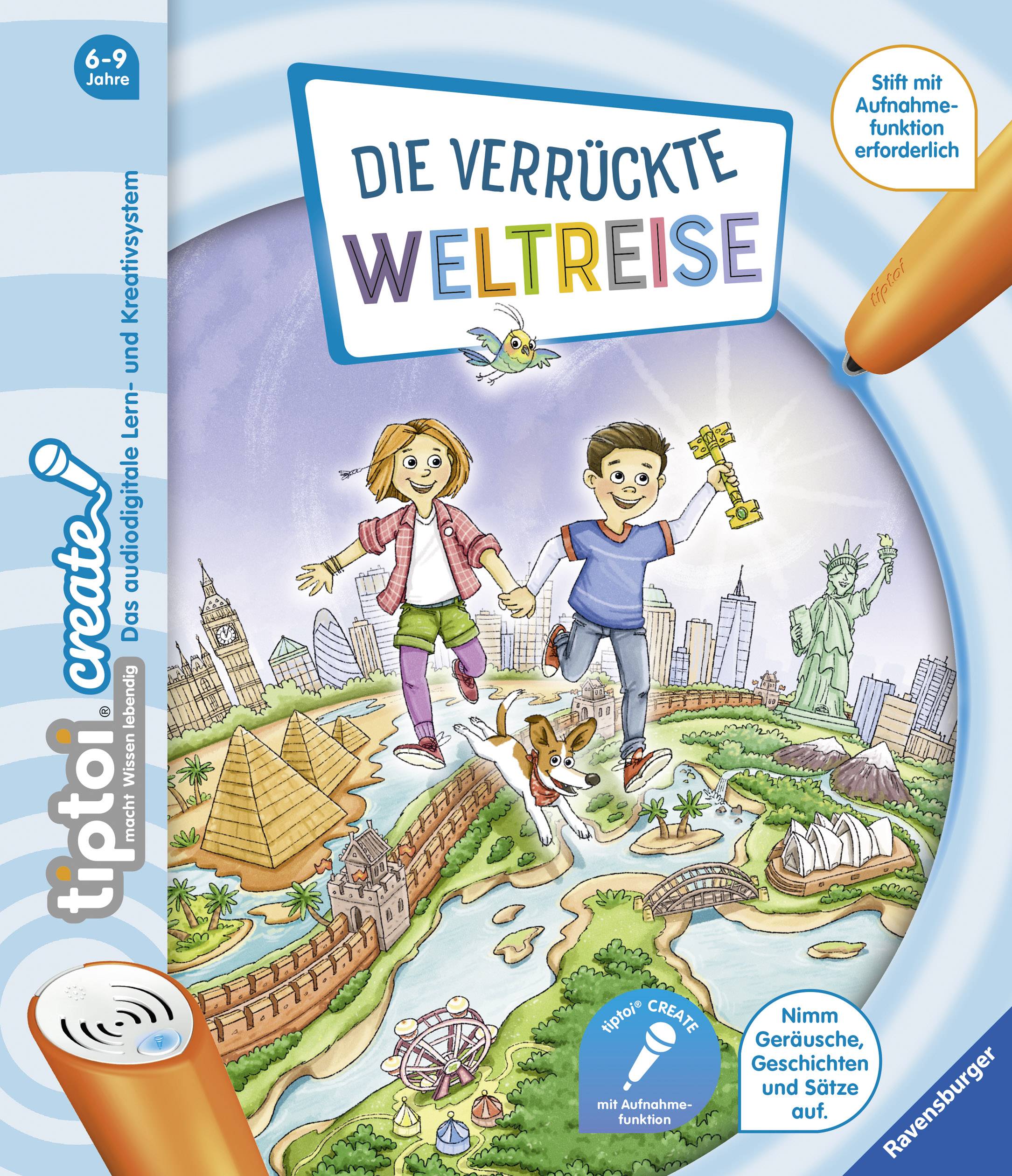 Ravensburger CREATE Starter-Set: Stift und Weltreise-Buch CREATE Starter-Set: Stift und Weltreise-Buch 00805