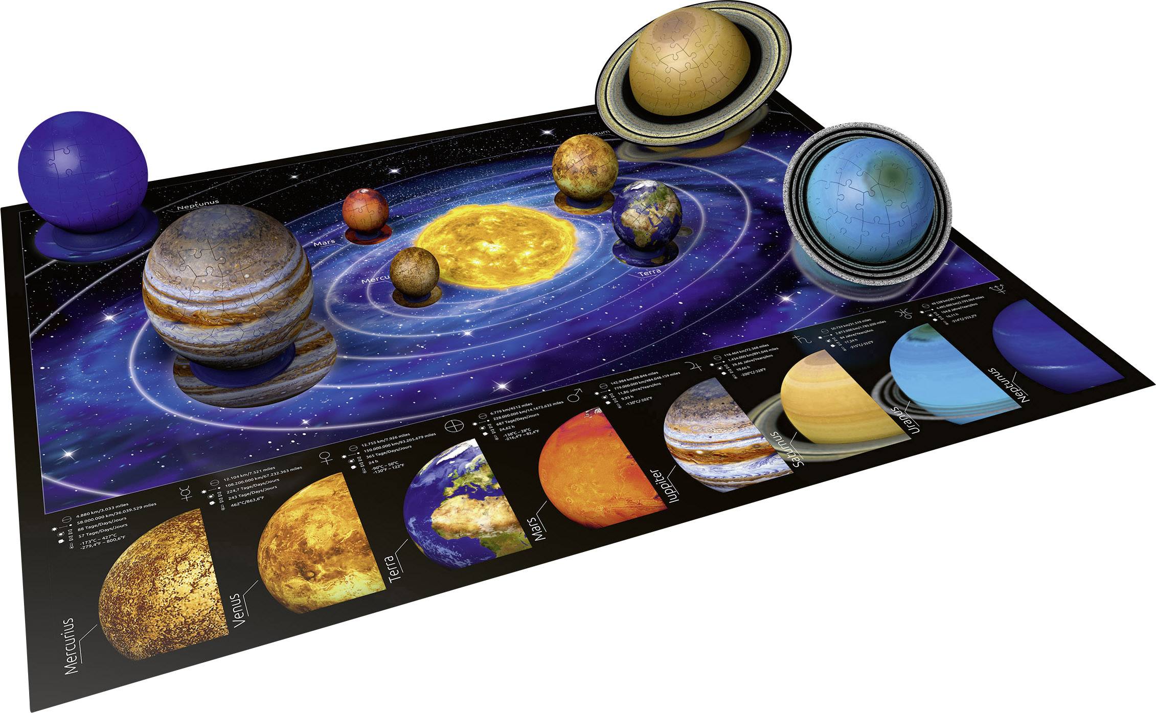 Ravensburger 3D Puzzle - Planetensystem 11668 Planetensystem 3D Puzzle 1 St.