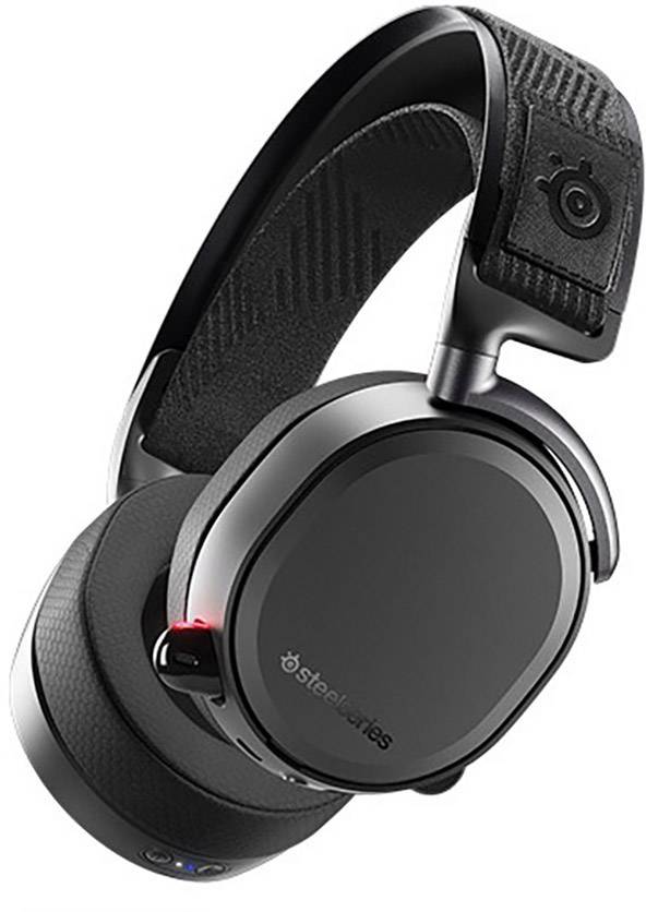 Steelseries Arctis Pro Wireless Gaming Over Ear Headset Bluetooth®, kabelgebunden Stereo Schwarz Mikrofon-Rauschunterdrückung