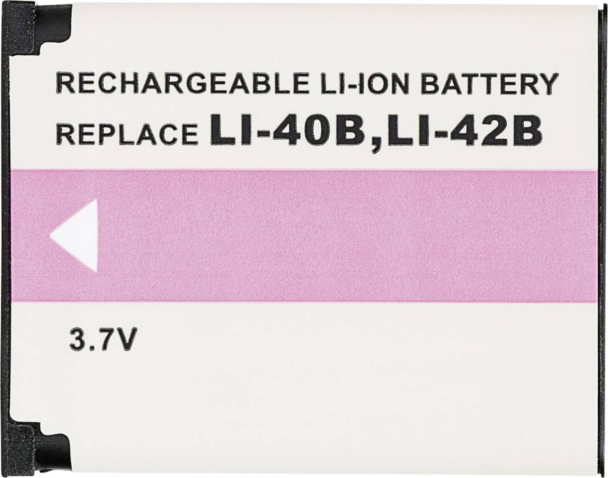 DÖRR LI-40B/42B, EN-EL10 Kamera-Akku ersetzt Original-Akku (Kamera) LI-40B, LI-42B, EN-EL10 3.7V 620 mAh