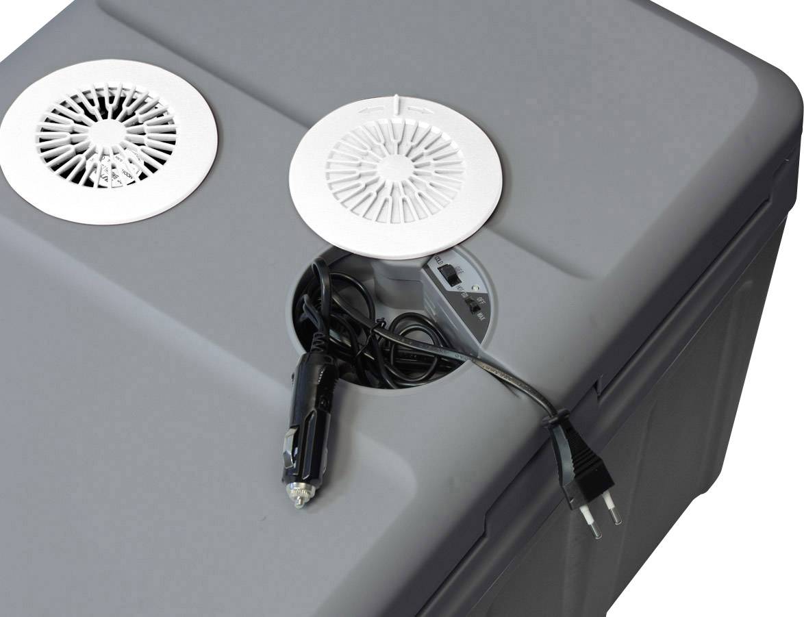 Dino KRAFTPAKET Kühlbox & Heizbox EEK: F (A - G) Thermoelektrisch 12 V, 230V Grau 40l bis 18°C unter Umgebungstemperatur