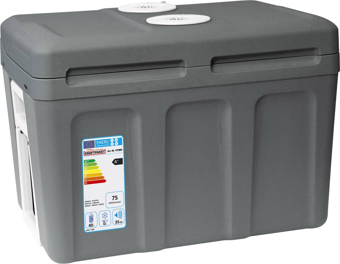 Dino KRAFTPAKET Kühlbox & Heizbox EEK: F (A - G) Thermoelektrisch 12 V, 230V Grau 40l bis 18°C unter Umgebungstemperatur