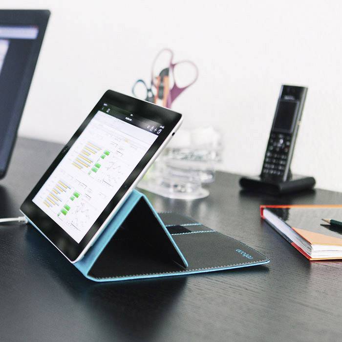 Reboon Tablet Tasche, universal Passend für Display-Größe=21,3cm (8,4") BookCase Schwarz