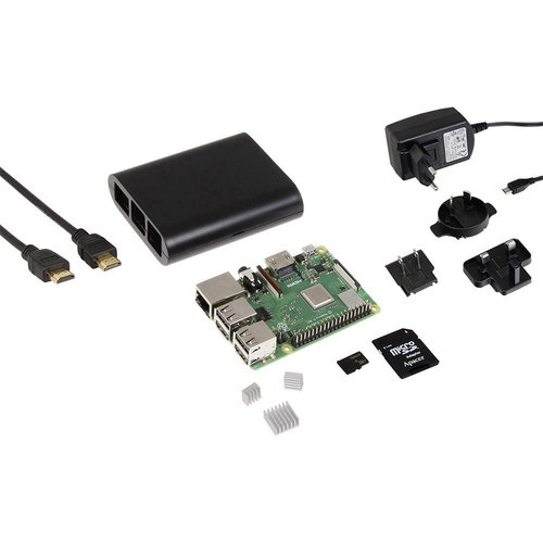Joy-it Raspberry 3B+ BASIC SET Raspberry Pi® 3 B+ 1 GB 4 x 1.4 GHz inkl. Gehäuse, inkl. Netzteil, i