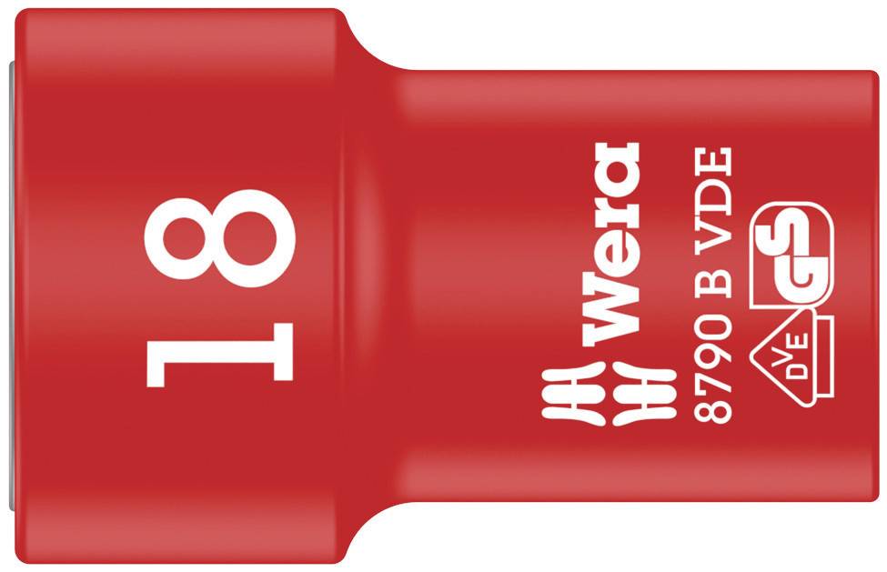 Wera 8790 B VDE 05004962001 Außen-Sechskant Steckschlüsseleinsatz 18 mm 3/8" (10 mm)