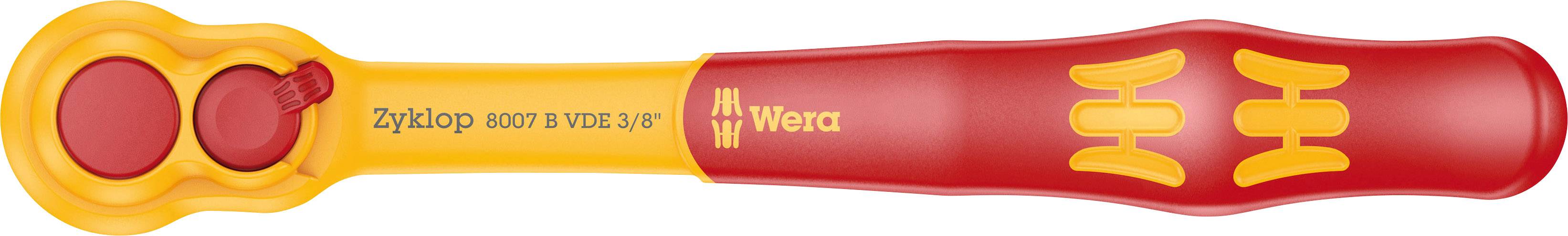 Wera 8007 B VDE Zyklop 05004966001 Umschaltknarre 3/8" (10 mm) 222mm