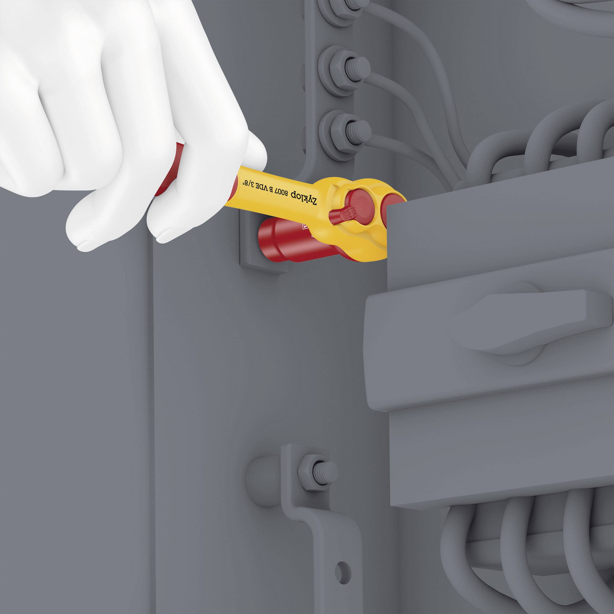 Wera 8007 B VDE Zyklop 05004966001 Umschaltknarre 3/8" (10 mm) 222mm