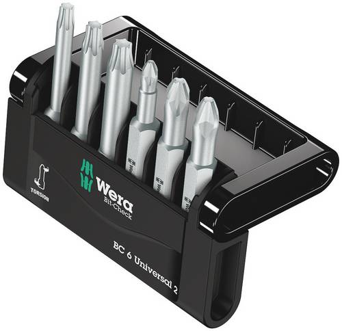 Wera Bit-Check 6 V Universal 1 05056478001 Bit-Set 6teilig Innen-Vierkant (Robertson) Torsionszone