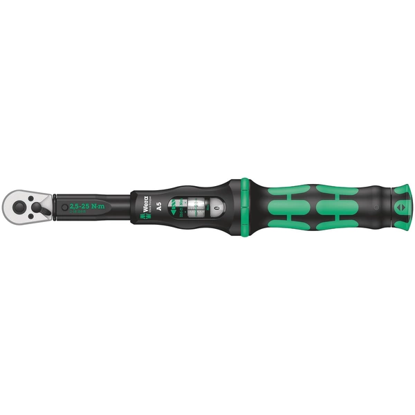 Wera Click-Torque A 5 05075604001 Drehmomentschlüssel mit Umschaltknarre 1/4" (6.3 mm) 2.5 - 25 Nm Wera Click-Torque A 5 05075604001 Drehmomentschlüssel mit Umschaltknarre 1/4" (6.3 mm) 2.5 - 25 Nm