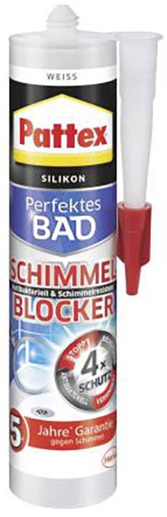 Pattex Perfektes Bad Schimmel Blocker Silikon Herstellerfarbe Beige PFSBB 300 ml